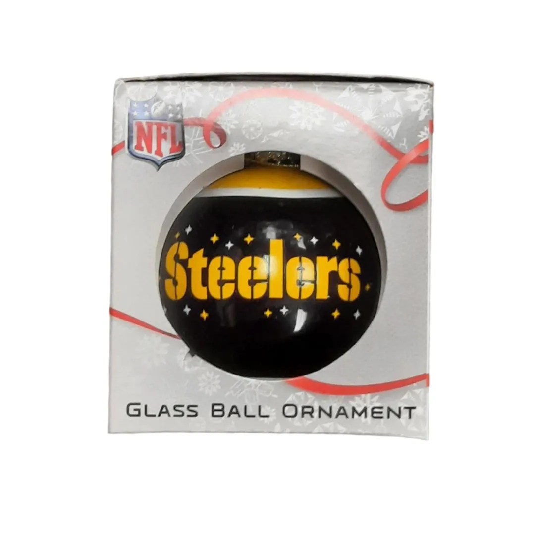 FOCO NFL Pittsburgh Steelers Glass Ball Ornament