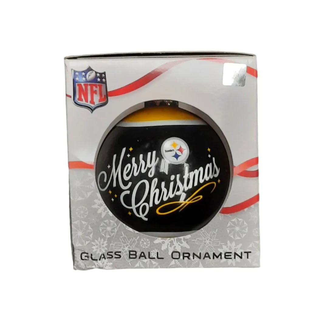 FOCO NFL Pittsburgh Steelers Glass Ball Ornament