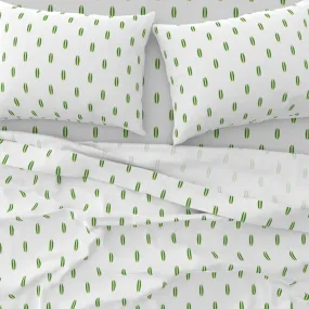 Fresh Green and Lemon Yellow Mini Size Classic Surfboards Sheet Set