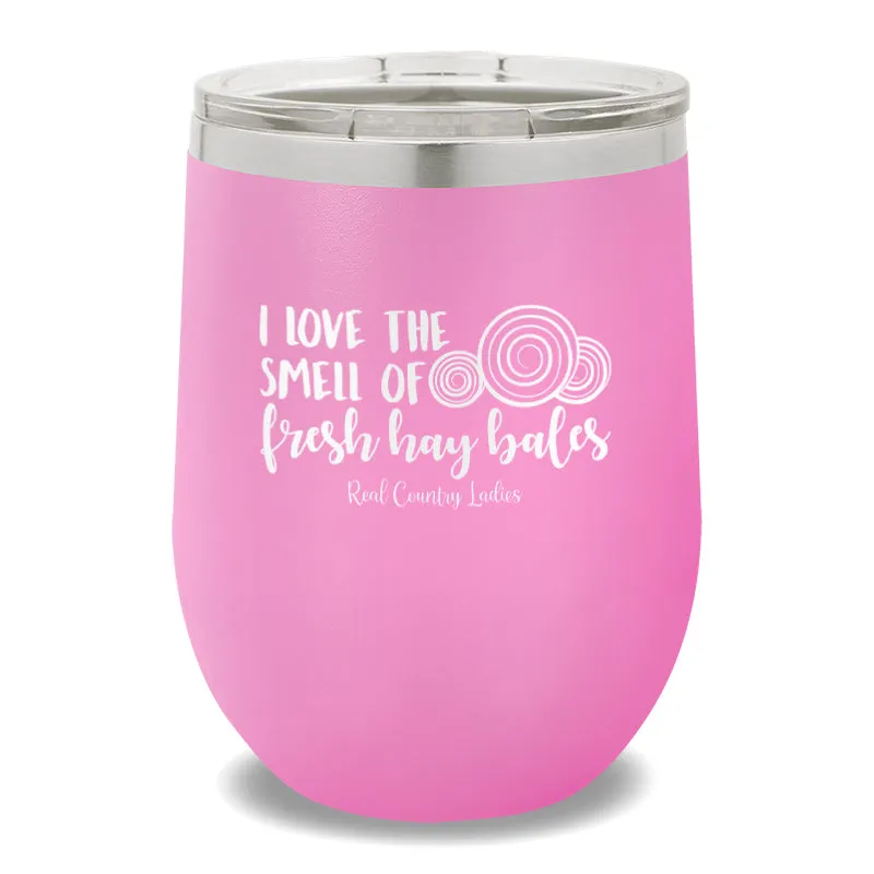 Fresh Hay Bales 12oz Stemless Wine Cup