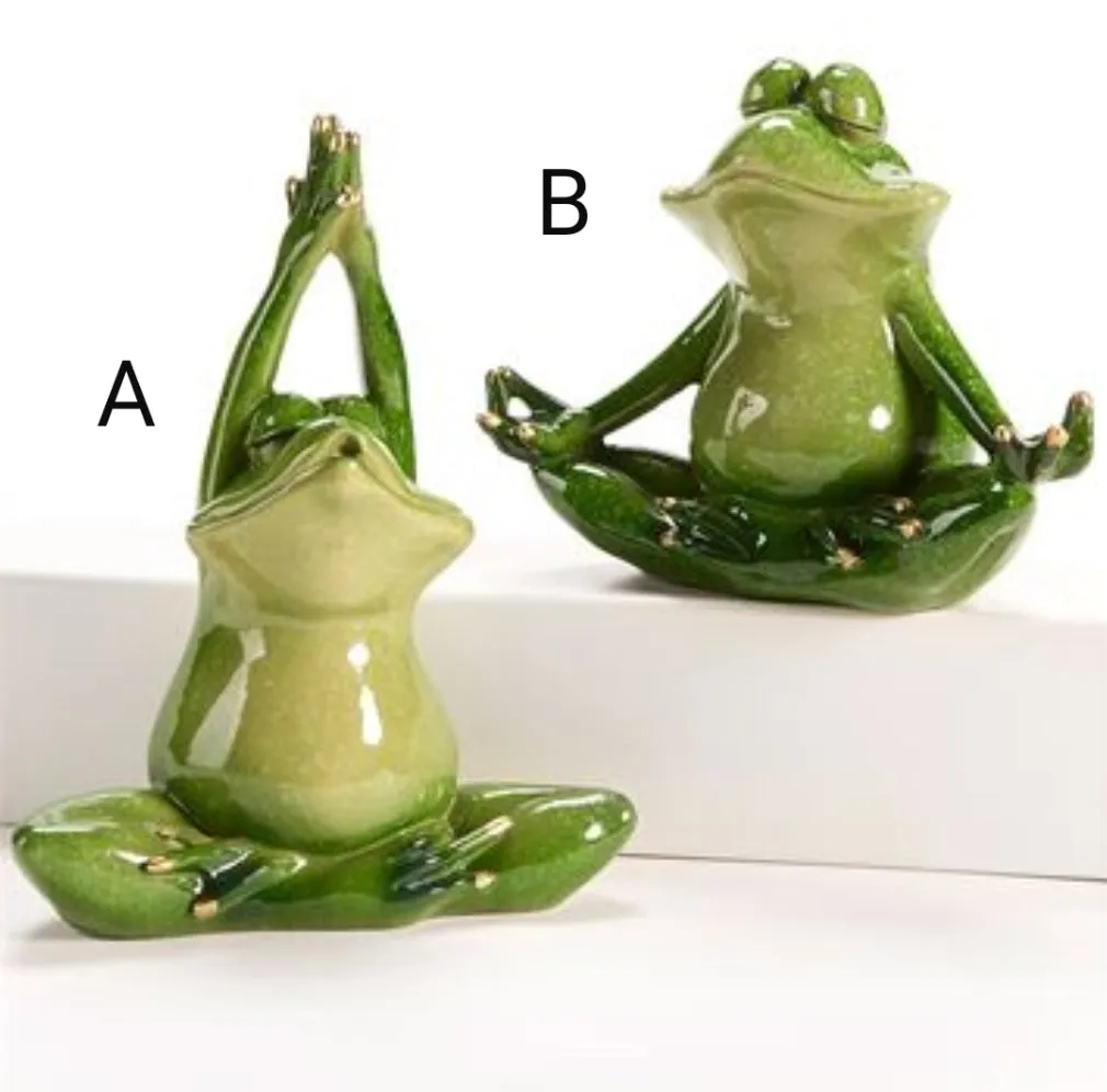 Frog Polystone Figurine