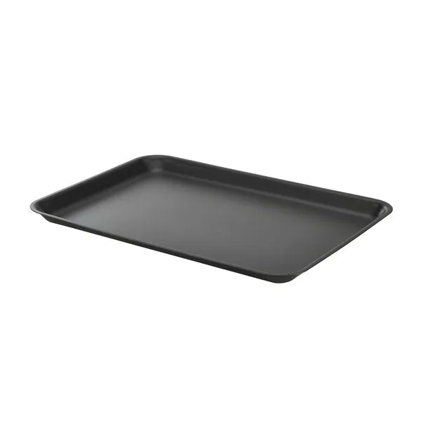 Galvanised Steel Tray 37x26.5x2cm Matt Black