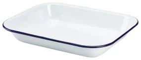 Genware 61028 Enamel Baking Tray 28 x 23 x 4.5cm