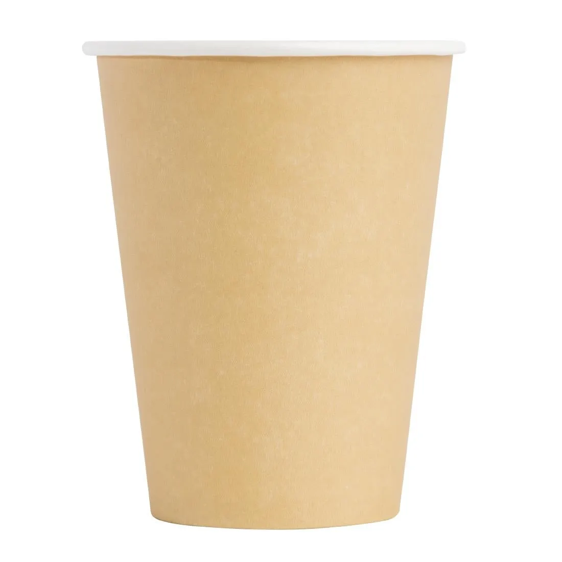 GF033 Fiesta Recyclable Coffee Cups Single Wall Kraft 340ml / 12oz (Pack of 50)