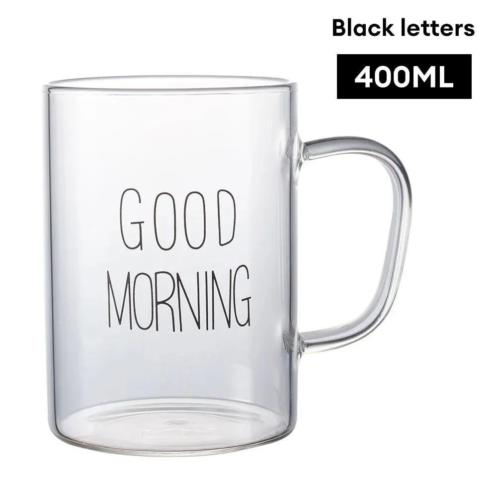 Good Morning Glass Mug.