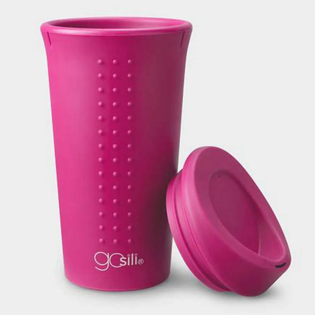 GoSili Silicone Travel Mug 16oz - Hot Pink