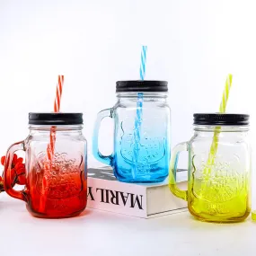 Gradient Color Mason Jar Mug