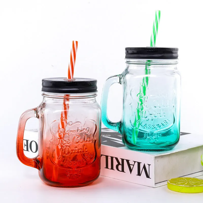 Gradient Color Mason Jar Mug