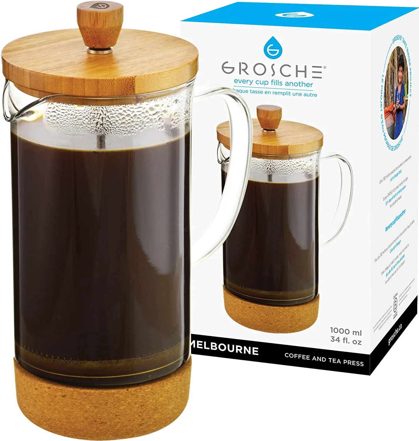 GROSCHE MELBOURNE Eco Friendly French Press Coffee Maker