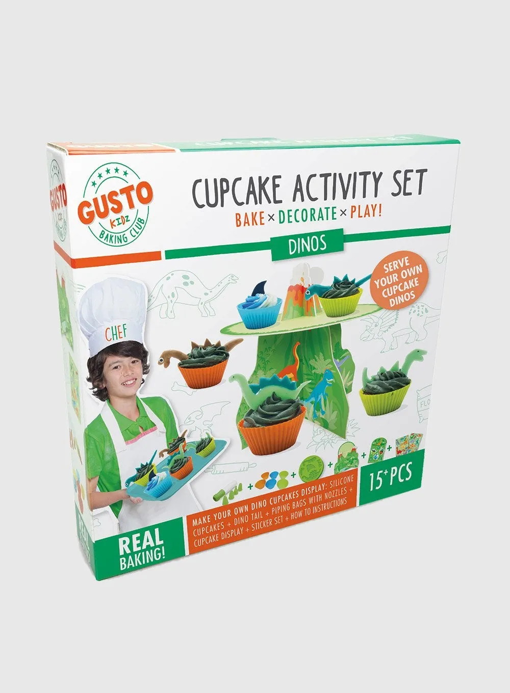 Gusto Dino Cupcake Activity Set