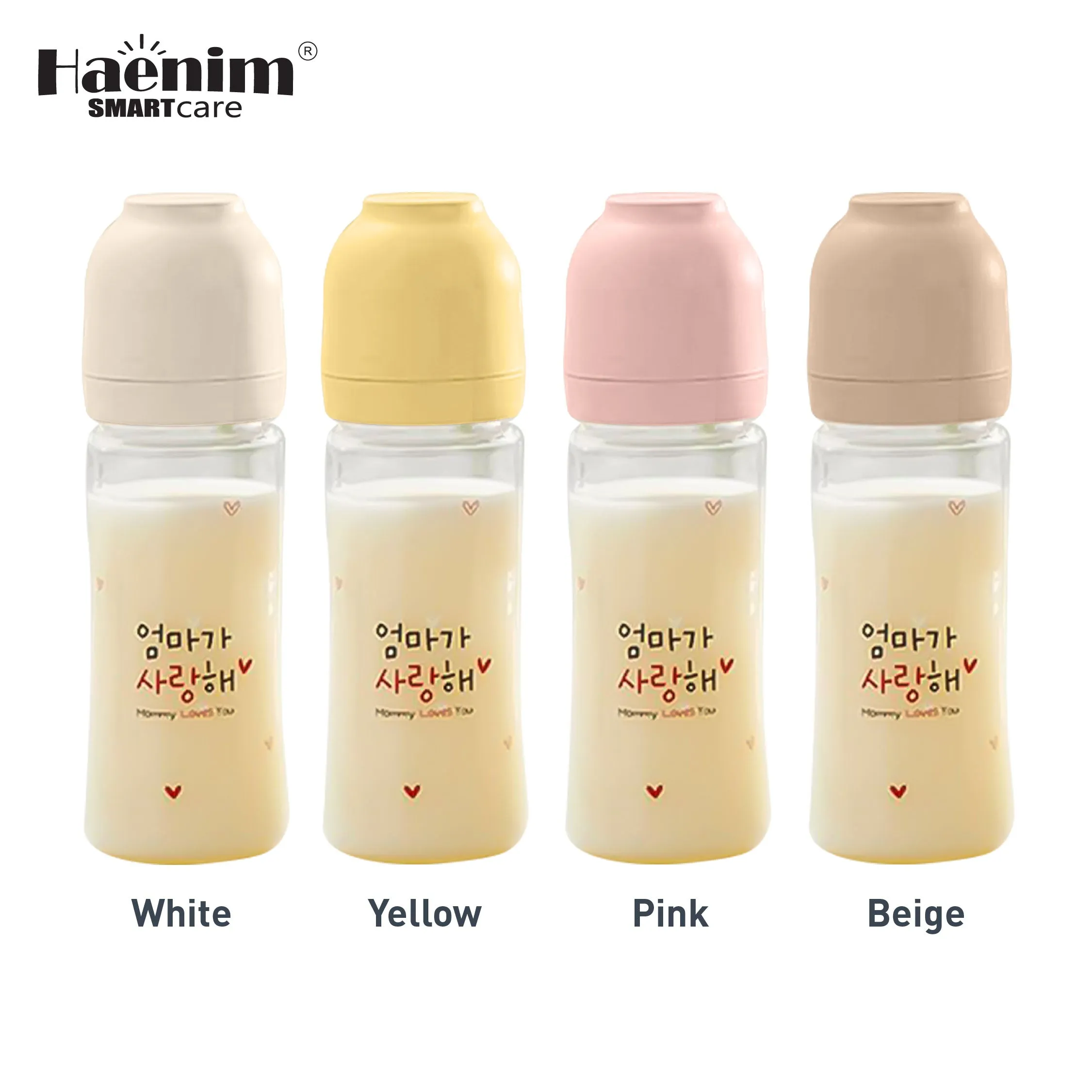 Haenim PA Straw Handle Set Bottles[Lightweight, Durability, Resistant to higher temperature]