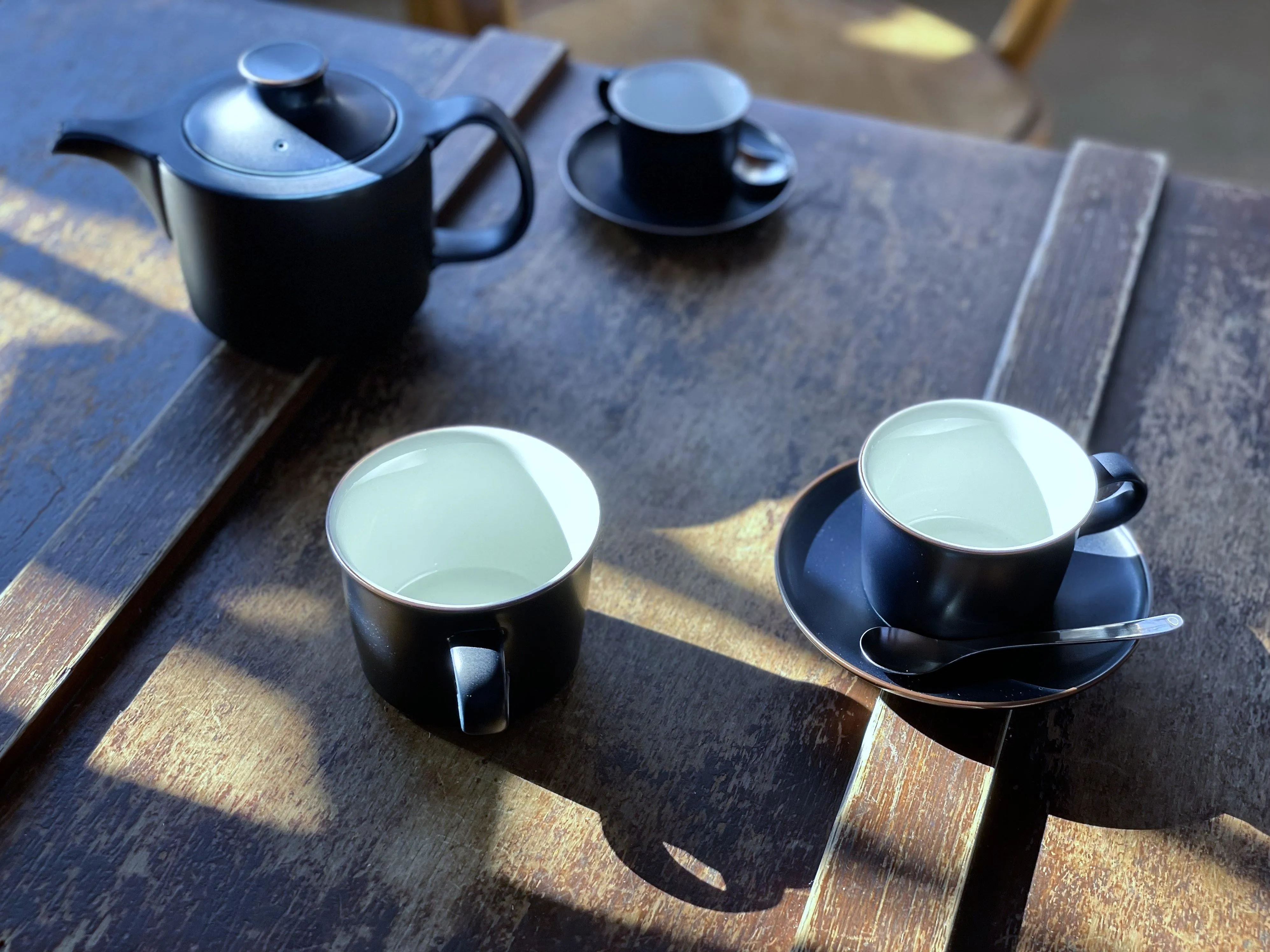 Hakusan Onest Navy Espresso Cup and Saucer