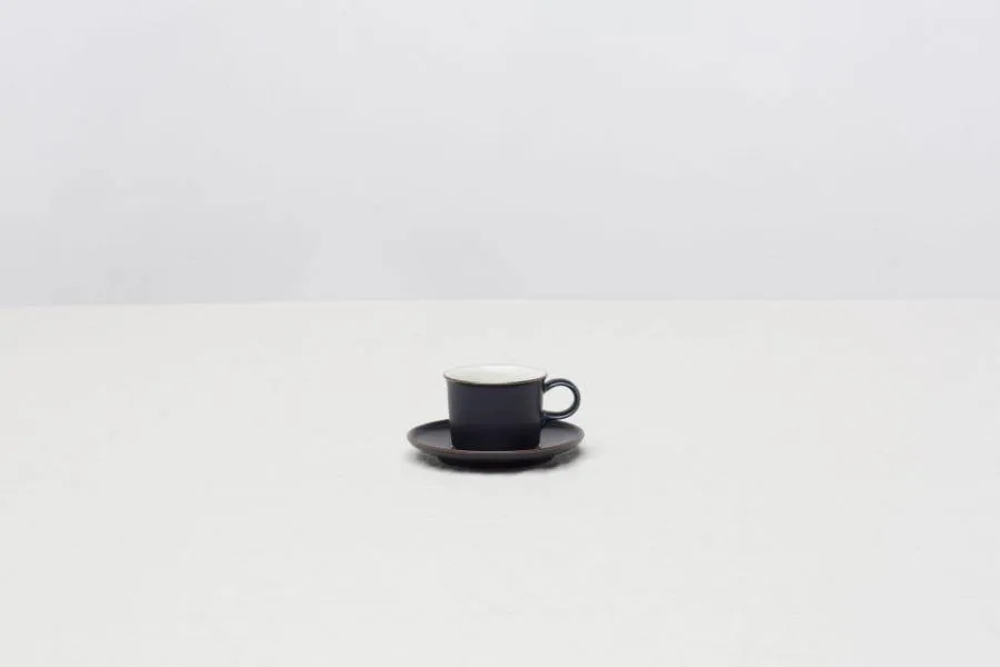 Hakusan Onest Navy Espresso Cup and Saucer