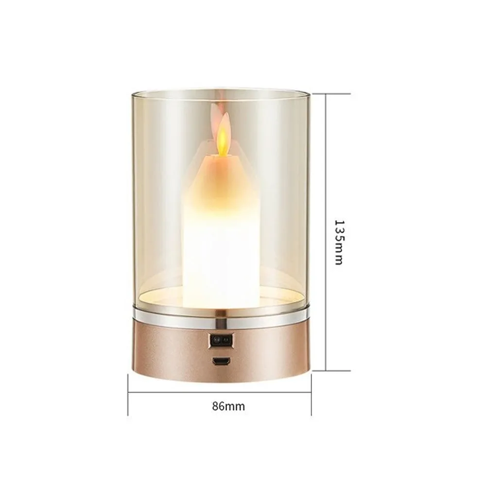 Hand Sweep Motion Candle Light Simulation Lamp- USB Charging