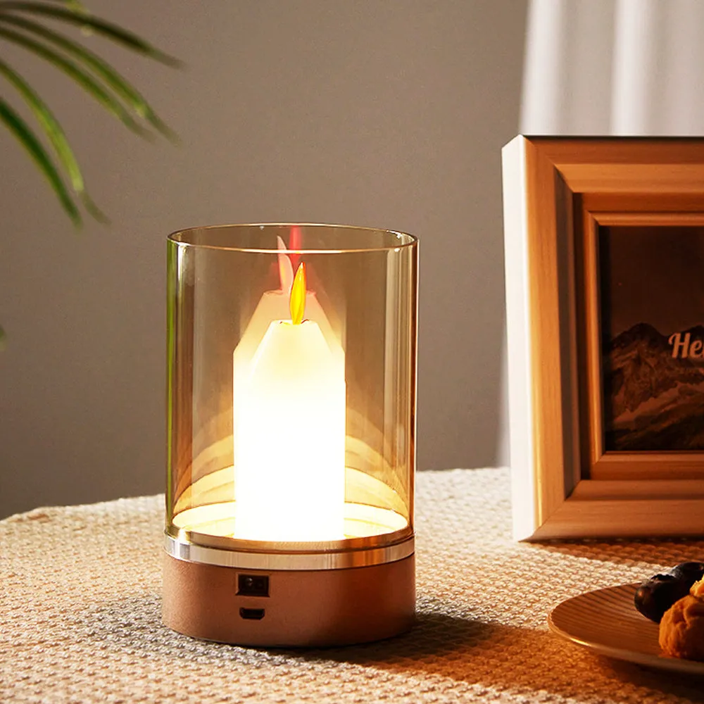 Hand Sweep Motion Candle Light Simulation Lamp- USB Charging