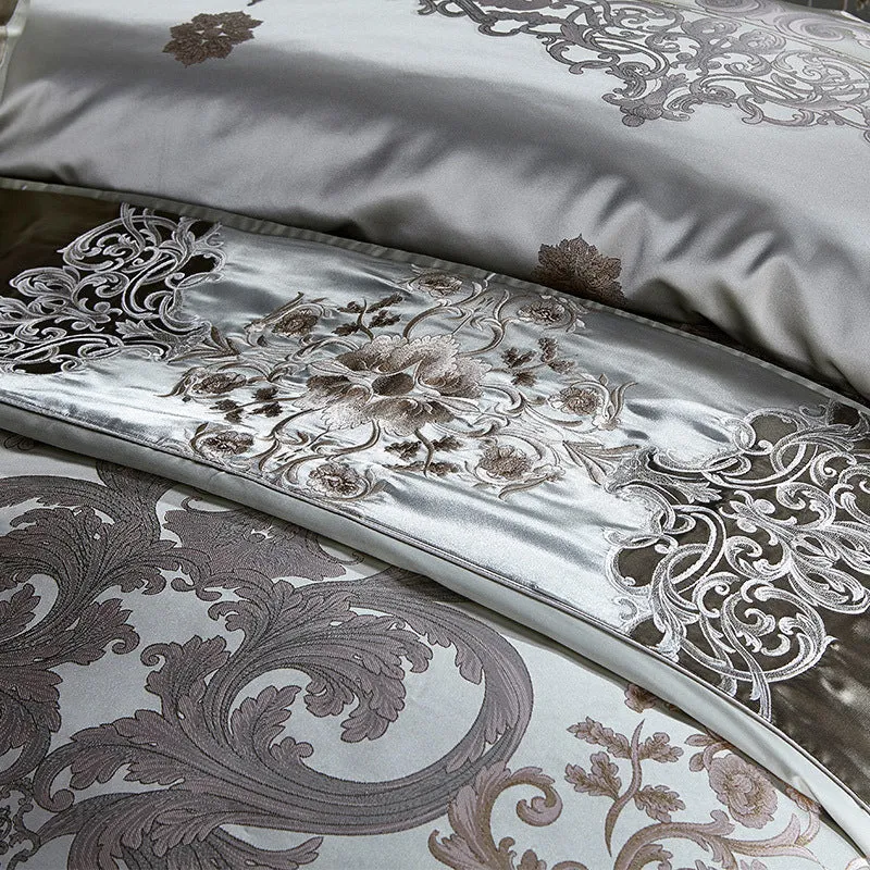 High grade 1.8 Satin Jacquard Bedding Set