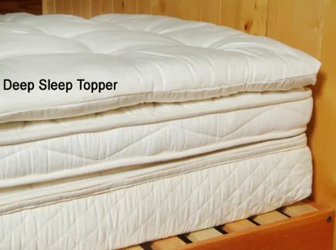 Holy Lamb Organics Natural Quilted Topper - Deep Sleep Thickness