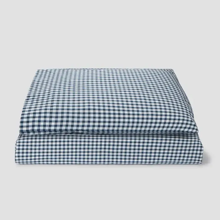 Indigo Kids Gingham Cotton Bedding Set