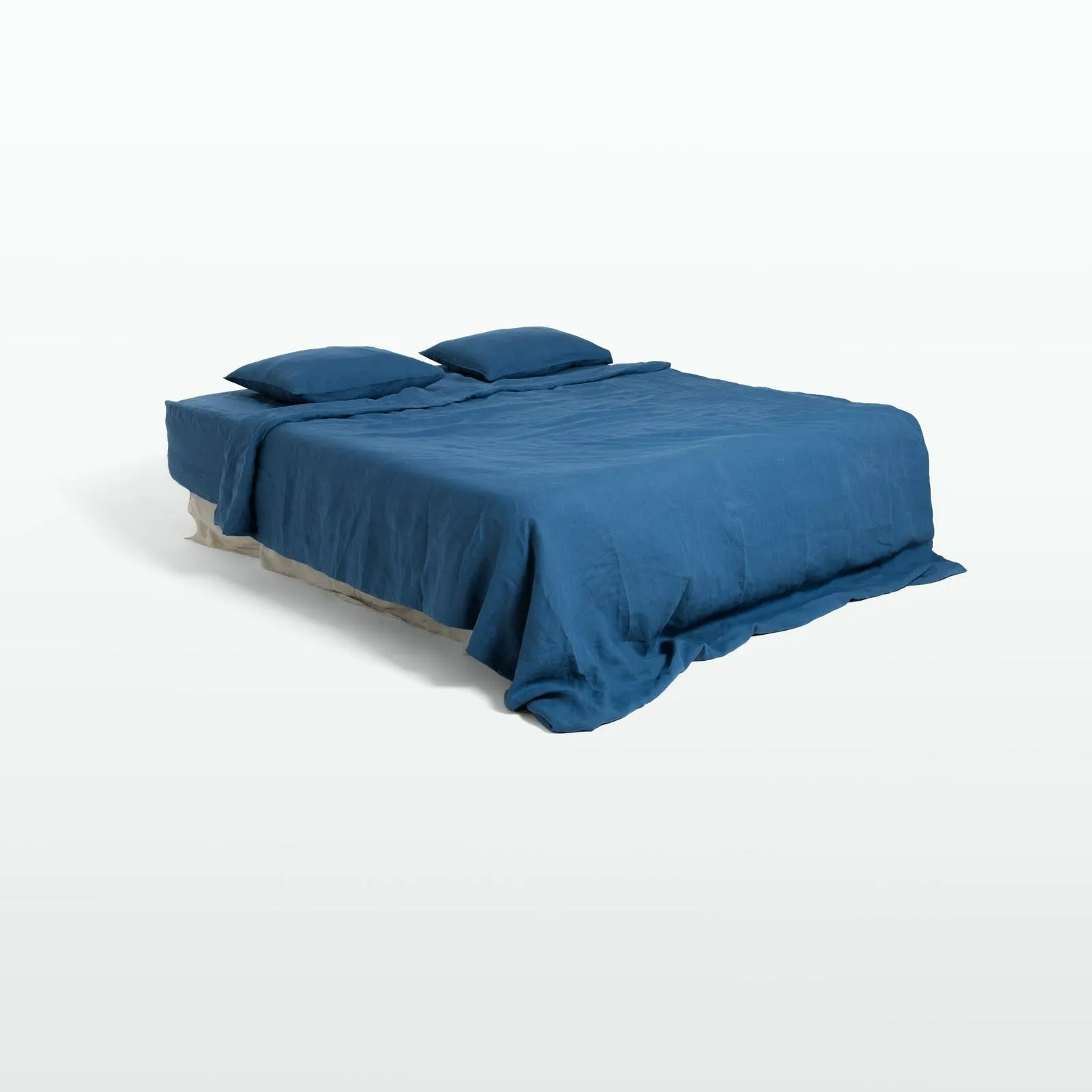 Indigo Linen Bedding Set (4 pcs)