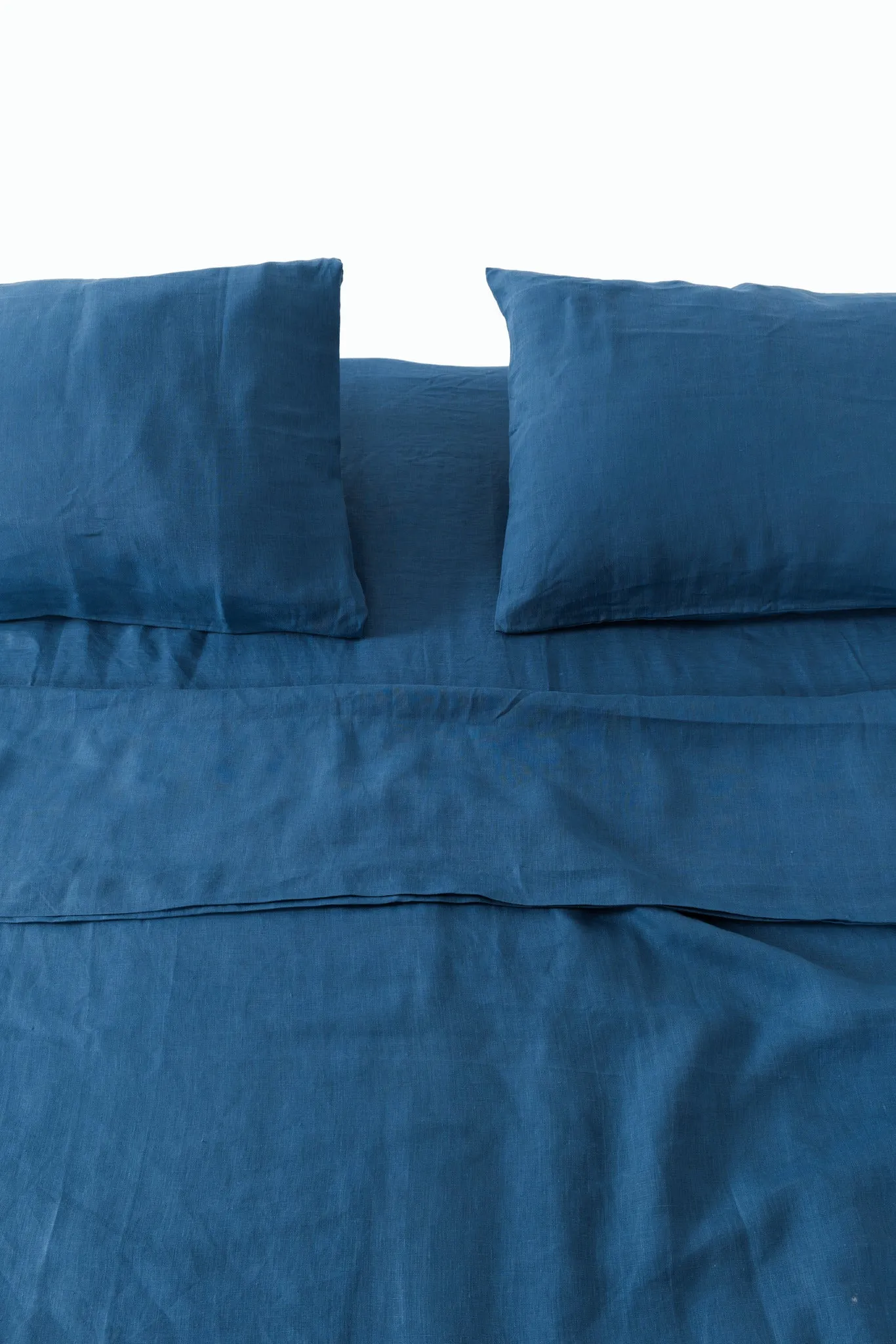 Indigo Linen Bedding Set (4 pcs)