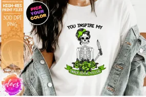 Inner Serial Killer - Skeleton - Choose your Color - Sublimation/Printable Design