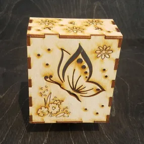 Intricate Wooden Night Light_butterfly