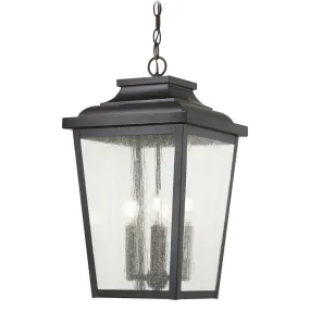 Irvington Manor 4 Lights 13 in. Outdoor Hanging Lantern Chelsea Bronze Finish