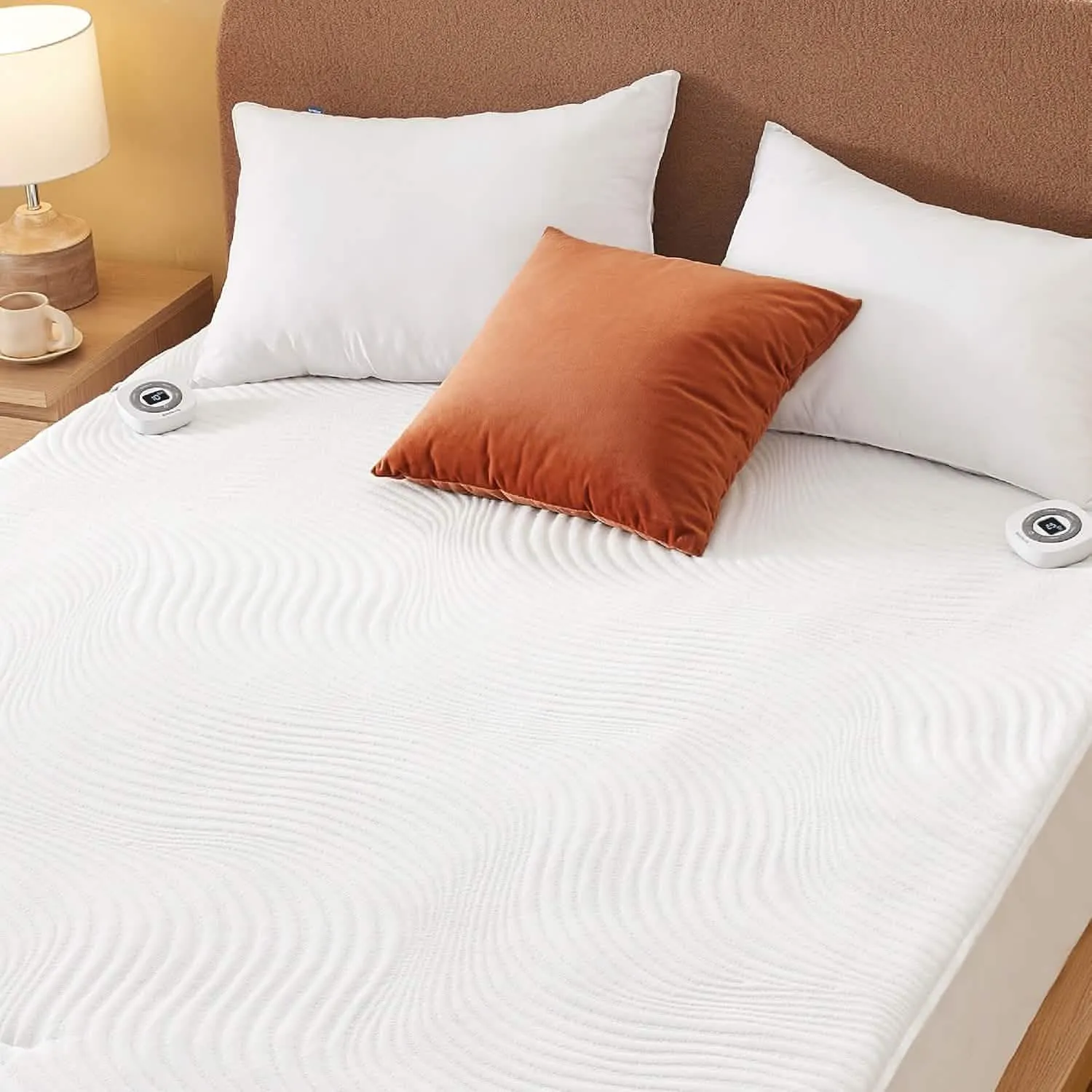 Jacquard Polyester Microfiber Mattress Pad