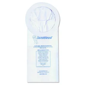 Janitized JANPTMV2 Vacuum Filter Bags Designed to Fit ProTeam 10 Qt. Super Coach/MegaVac (Case of 100)