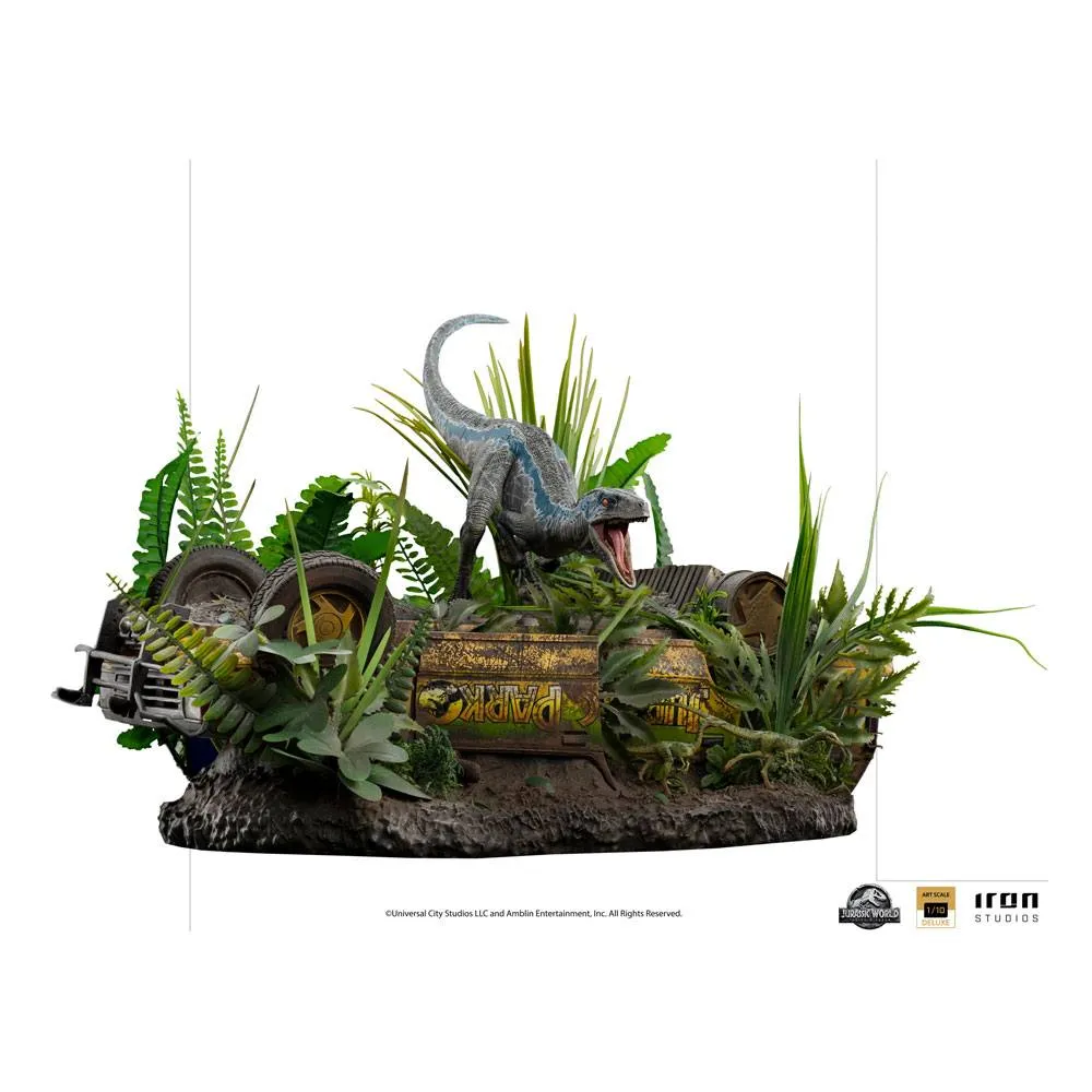 Jurassic World Fallen Kingdom Deluxe Art Scale Statue 1/10 Blue 24 Cm