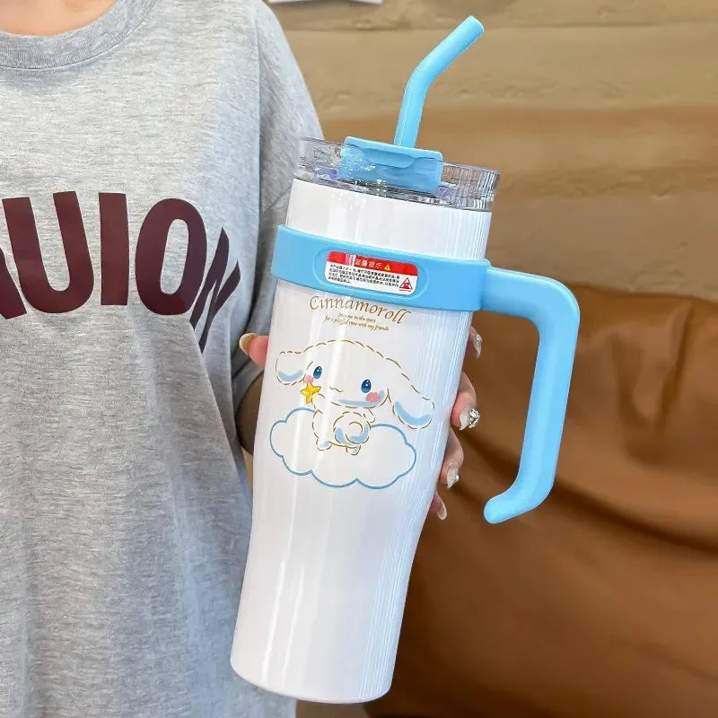 Kawaii Thermos Tumblers With Straw