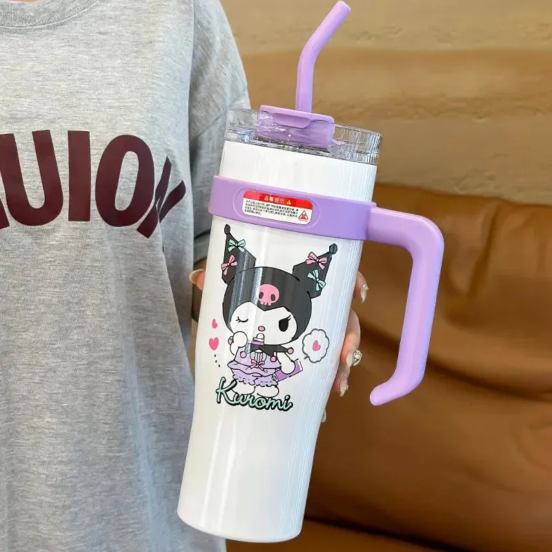 Kawaii Thermos Tumblers With Straw