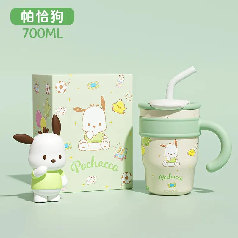 Kawaii Thermos Tumblers With Straw