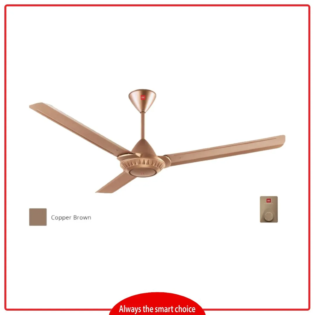 KDK K15W0 150cm/60 Inch Regulator Type Ceiling Fan (Cooper Brown)