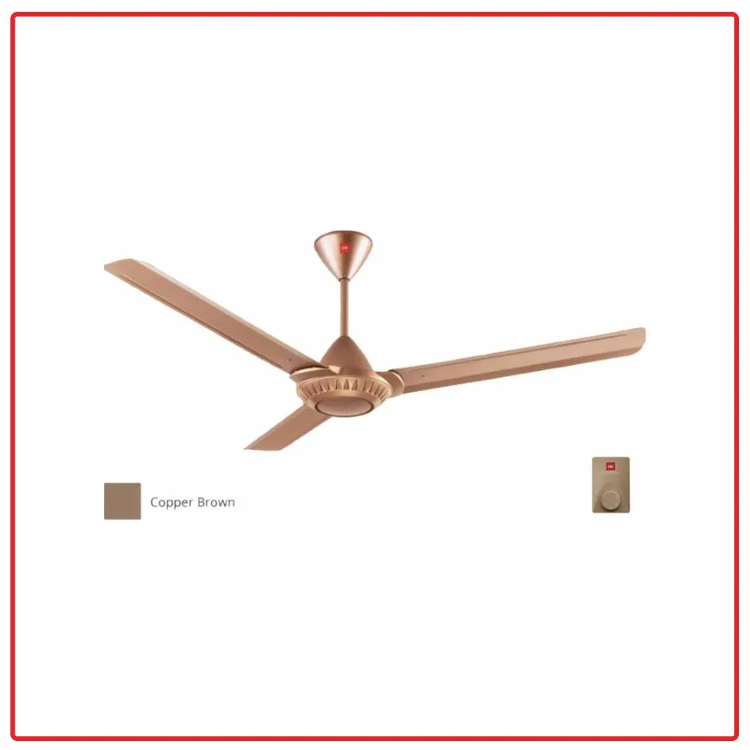 KDK K15W0 150cm/60 Inch Regulator Type Ceiling Fan (Cooper Brown)