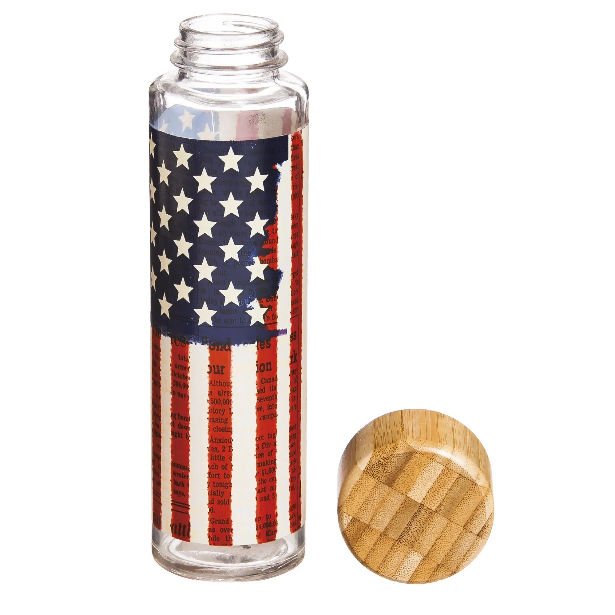 Land of Liberty Glass Tumbler