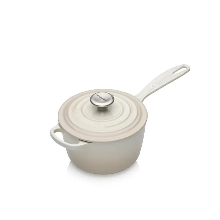 Le Creuset Signature Cast Iron 3-piece Saucepan Set Meringue