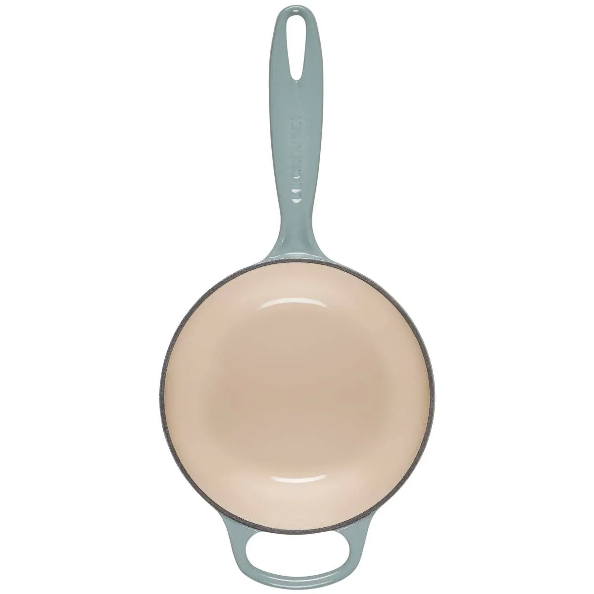 Le Creuset Signature Enameled Cast Iron Sauce Pan with Lid, 1.75-Quart, Sea Salt