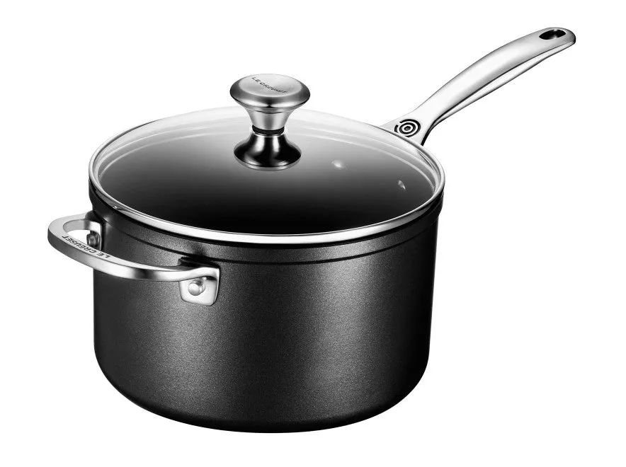 Le Creuset Toughened Nonstick PRO Saucepan w/Glass Lid