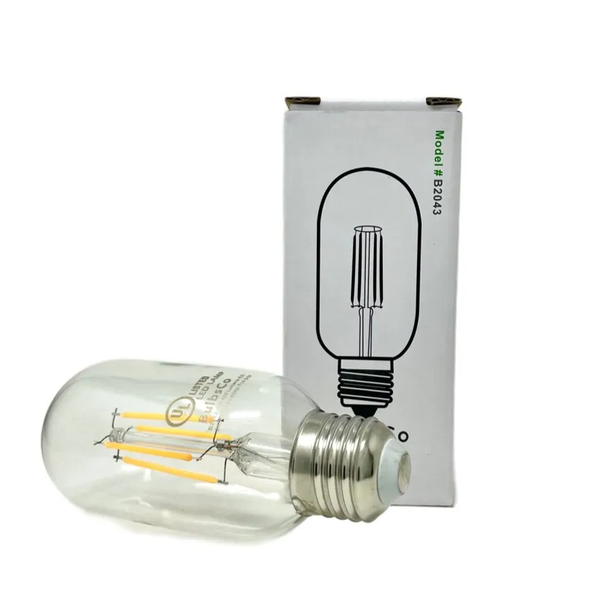 LED Filament T14 Light Bulb - 4 Watt - 2400K