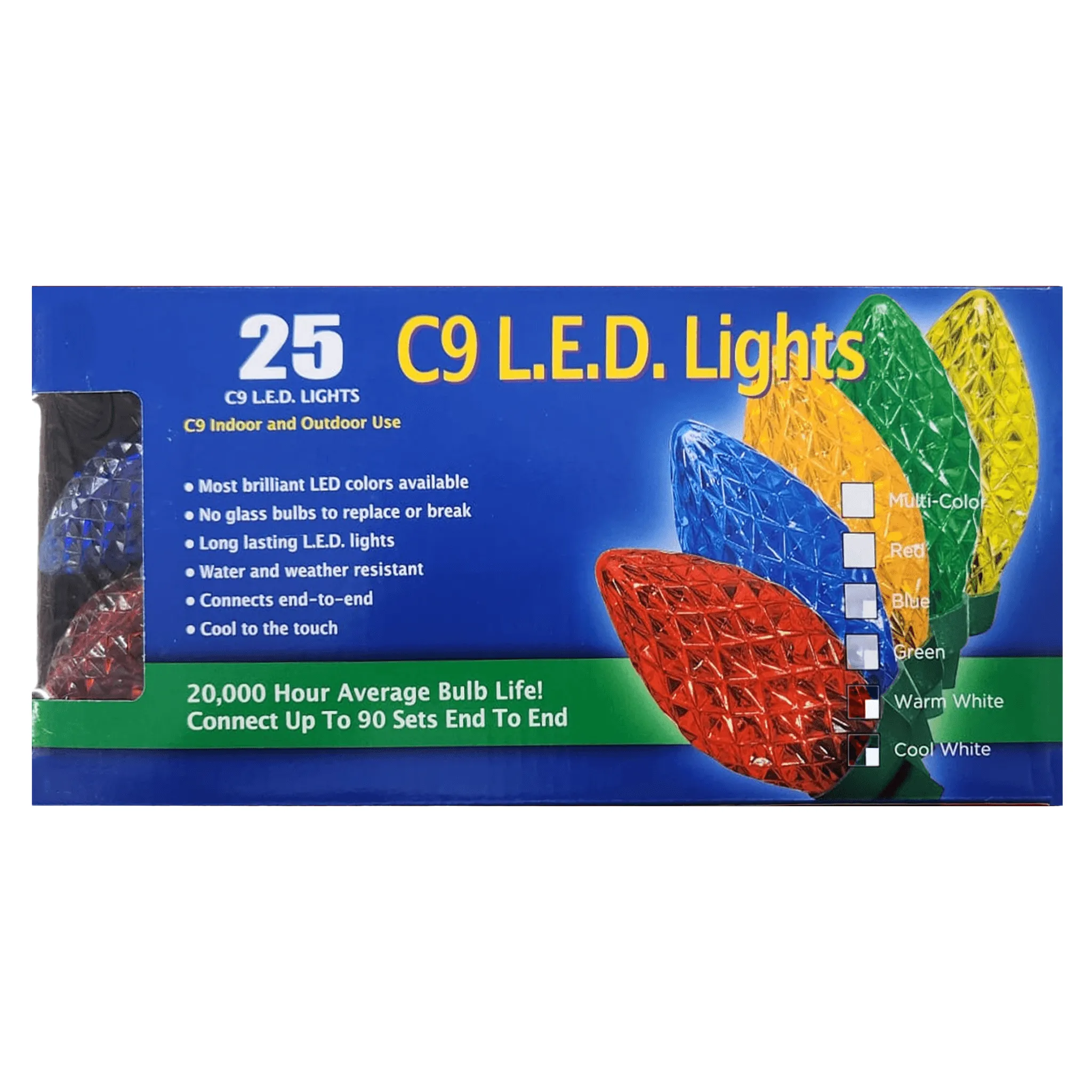 L.E.D Lights 25 Pcs. C7 and C9