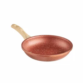 Lewis's  Sovereign Stone Copper Frying Pan, 20cm with Soft Touch Handle Home Kitchen