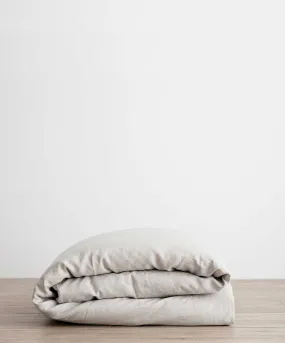 Linen Duvet Cover - Smoke Gray