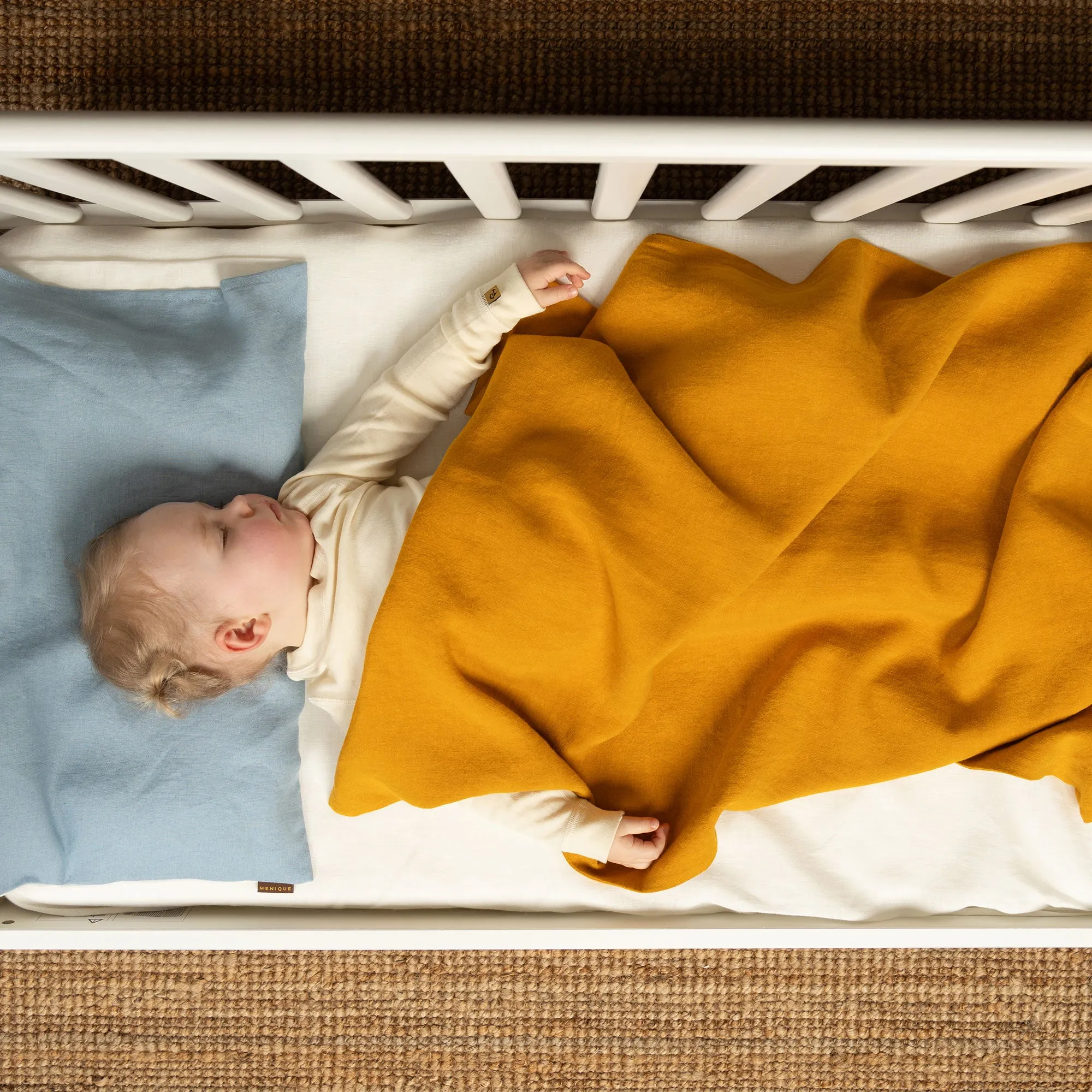 Linen Throw Blanket for Toddler