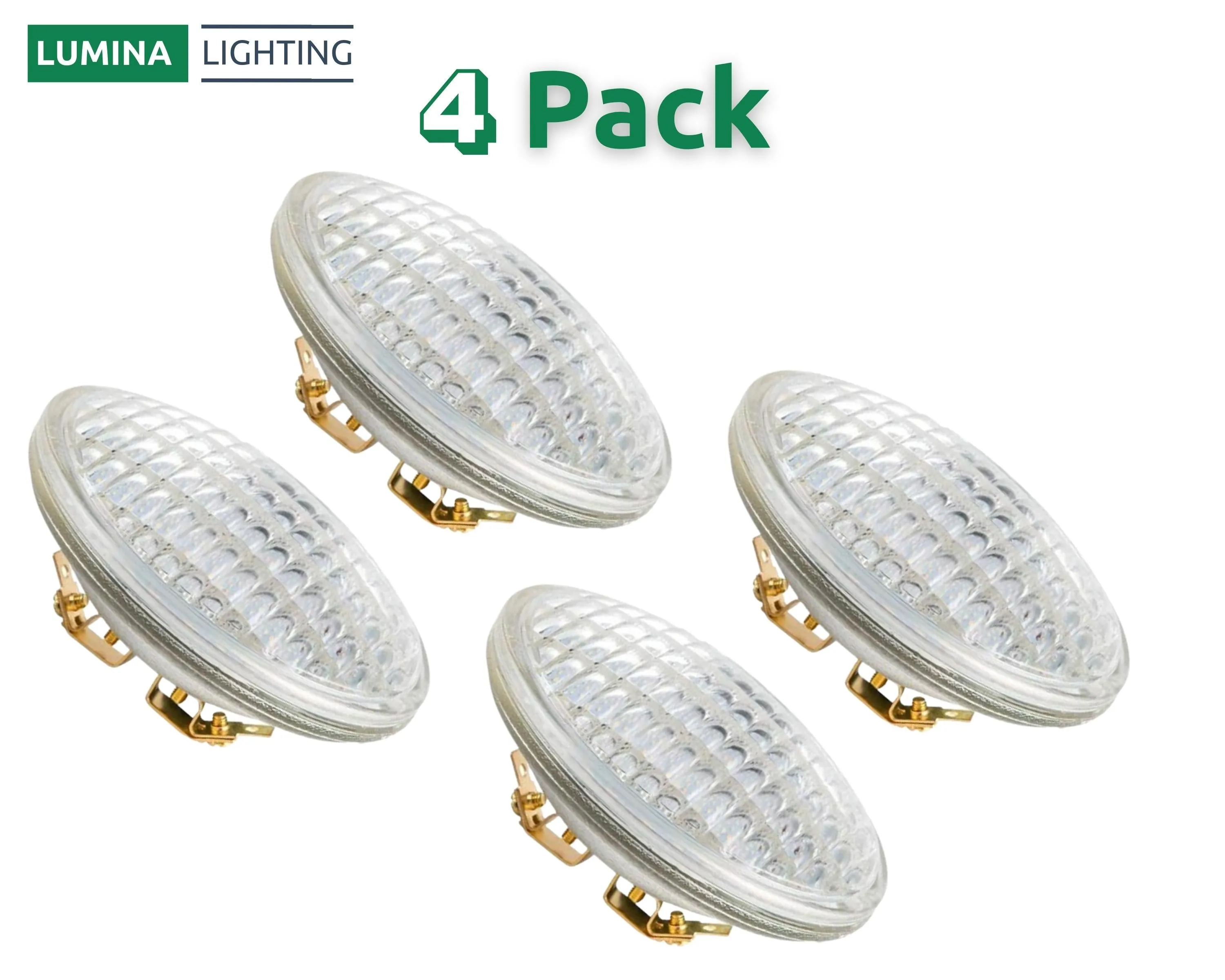 Lumina Lighting® 6W PAR36 LED Bulb | AC/DC 12V 3000K Warm White, 700 Lumens | (4-Pack)