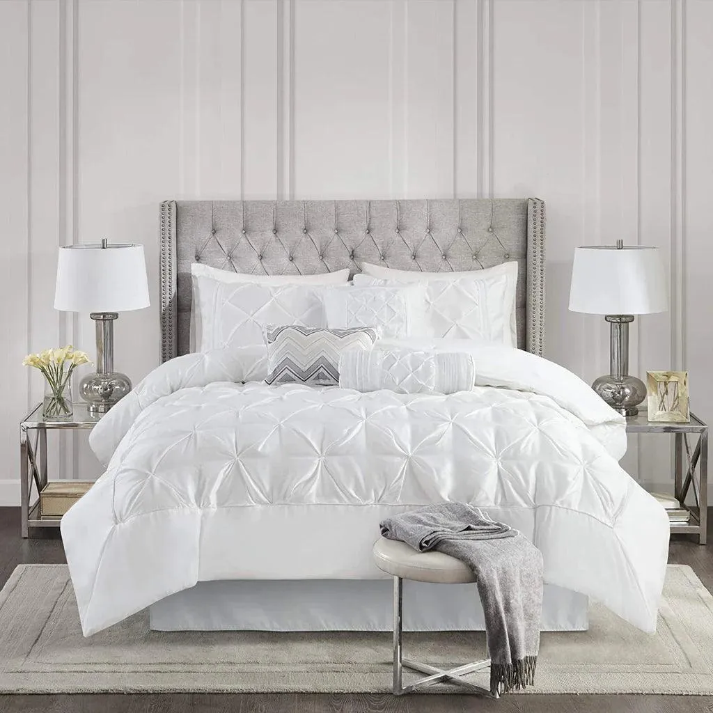 Luxury Pintuck Duvet Cover Set