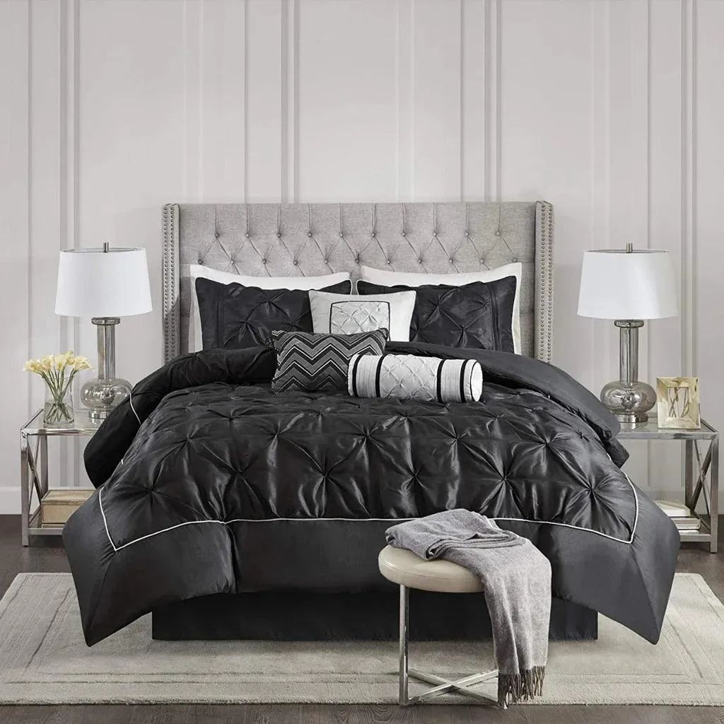 Luxury Pintuck Duvet Cover Set