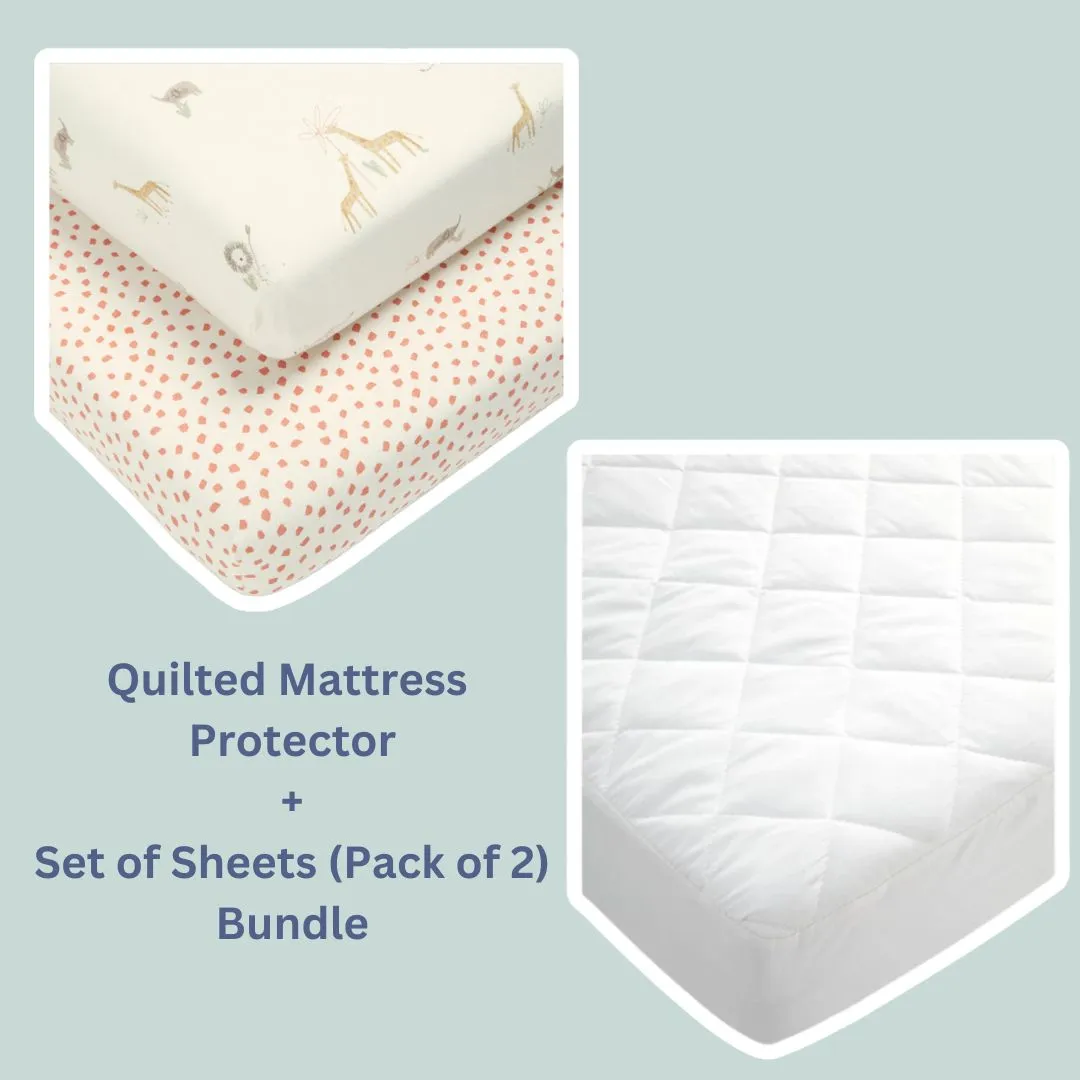 Mamas and Papas Mattress Protector & Set of Sheets Bundle