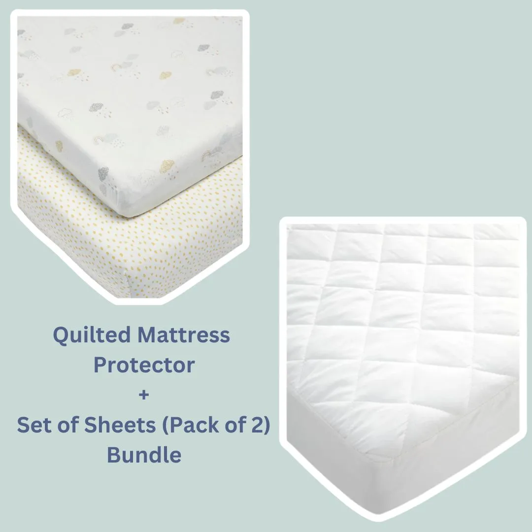 Mamas and Papas Mattress Protector & Set of Sheets Bundle