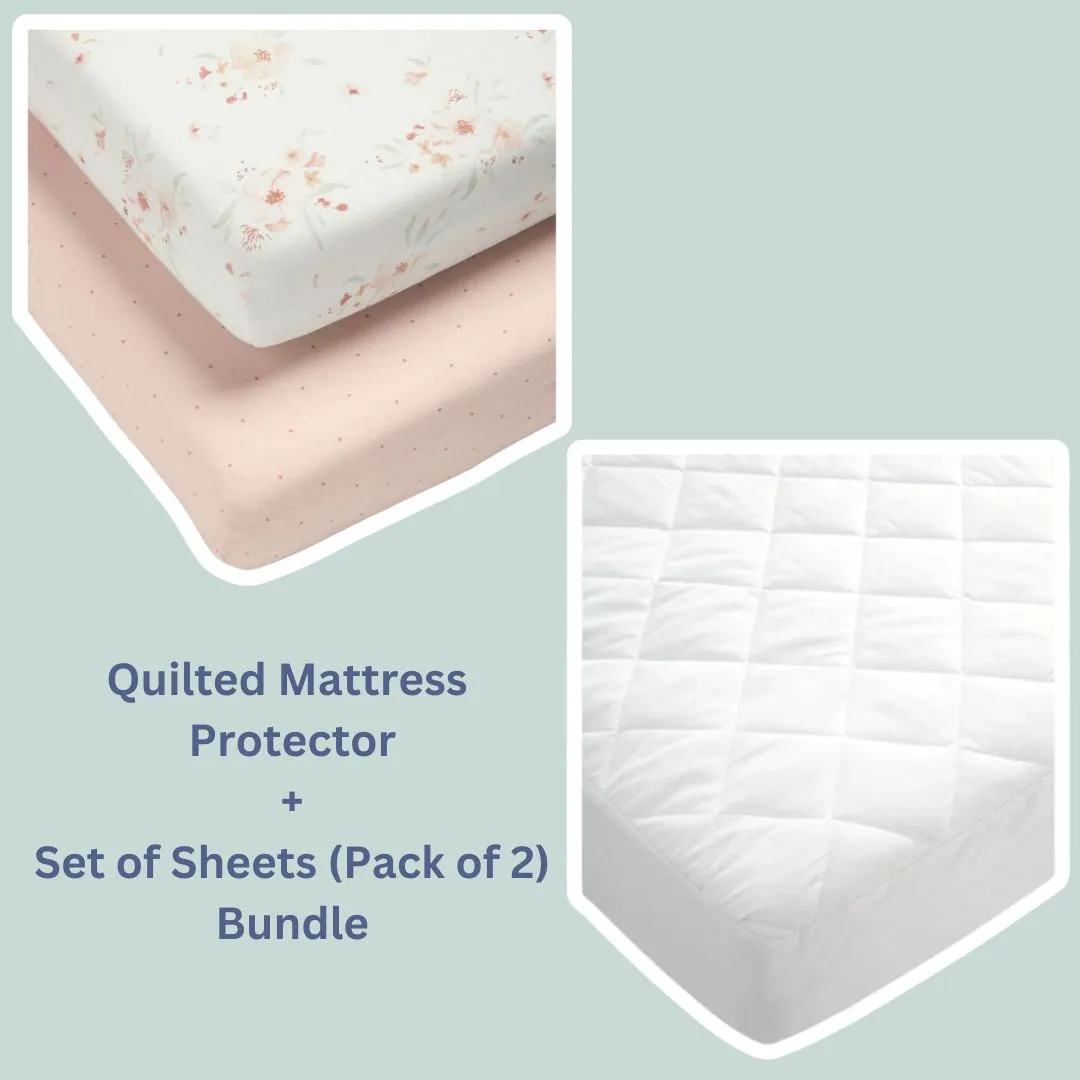 Mamas and Papas Mattress Protector & Set of Sheets Bundle